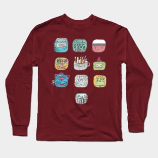 Cute Pack of Stationery Long Sleeve T-Shirt